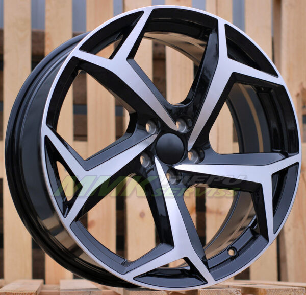 R16X7 5X112 ET40 57.1 B5340 (IN5339) Black Polished (MB) VW - Aluminija A riepas