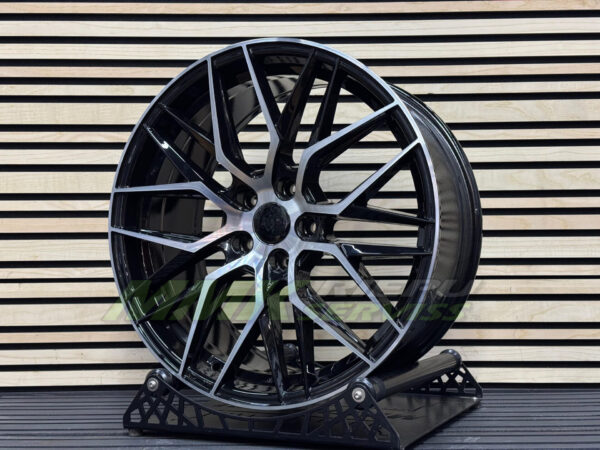 R17X7.5 5X108 ET40 67.1 HX035 (FBX005) Black Polished (MB) - Aluminija A riepas