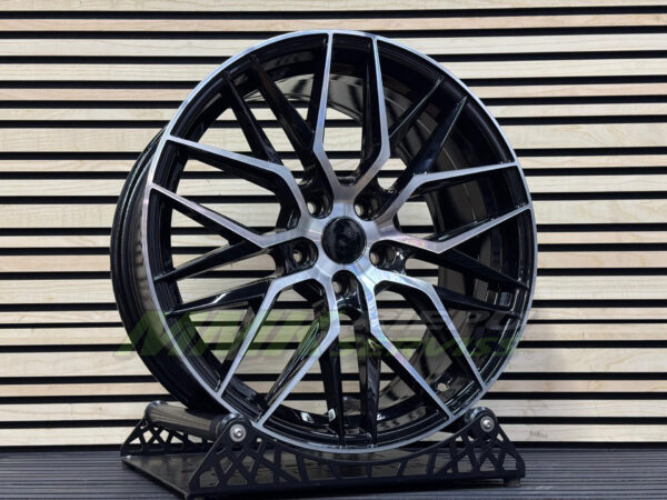 R17X7.5 5X114.3 ET40 67.1 HX035 (FBX005) Black Polished (MB) - Aluminija A riepas