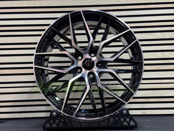 R17X7.5 5X114.3 ET40 67.1 HX035 (FBX005) Black Polished (MB) - Aluminija A riepas