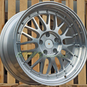 R17X8.5 5X120 ET34 72.6 A1025 Silver+Polished Lip (SP) BBS - Aluminija A riepas