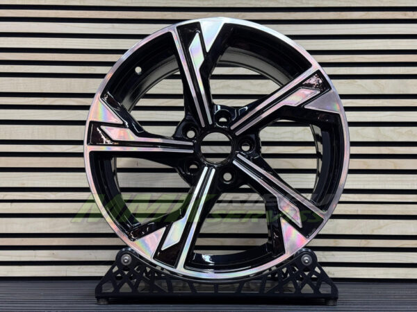 R19X8.5 5X112 ET32 66.5 B5419 Black Polished (MB) - Aluminija A riepas