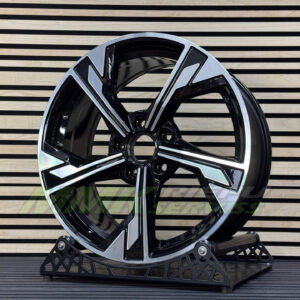 R19X8.5 5X112 ET32 66.5 B5419 Black Polished (MB) - Aluminija A riepas