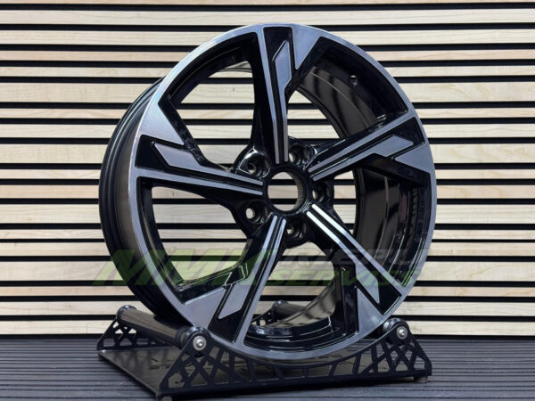 R19X8.5 5X112 ET32 66.5 B5419 Black Polished (MB) - Image 4