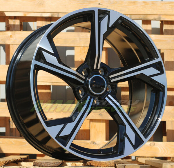R19X8.5 5X112 ET32 66.5 B5419 Black Polished (MB) AUDI - Aluminija A riepas