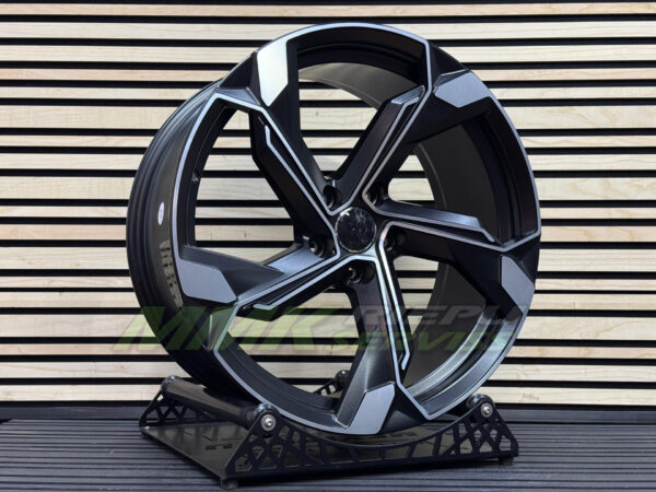 R19X8.5 5X112 ET34 66.5 Y1201 (IN5633) Black Polished Half Matt (MBHM) - Aluminija A riepas
