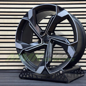 R19X8.5 5X112 ET34 66.5 Y1201 (IN5633) Black Polished Half Matt (MBHM) - Aluminija A riepas
