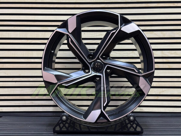 R19X8.5 5X112 ET34 66.5 Y1201 (IN5633) Black Polished Half Matt (MBHM) - Aluminija A riepas