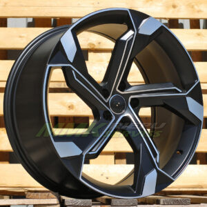 R19X8.5 5X112 ET34 66.5 Y1201 (IN5633) Black Polished Half Matt (MBHM) AUDI - Aluminija A riepas