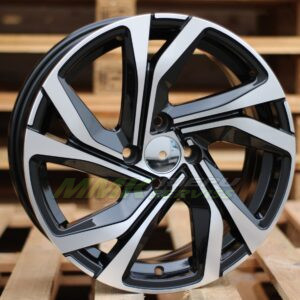 R16X6.5 5X114.3 ET41 66.1 B5762 Black Polished (MB) - Aluminija A riepas