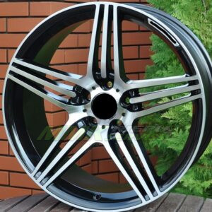 R16X7.5 5X112 ET35 66.6 DW202 (BK146) Black Polished (MB) - Aluminija A riepas