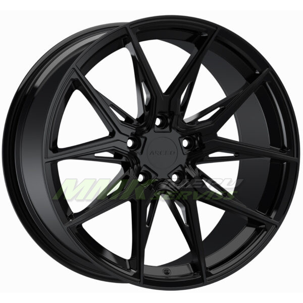 R17X7.5 5X108 ET35 73.1 ARCEO MARSEILLE Glossy Black - Aluminija A riepas
