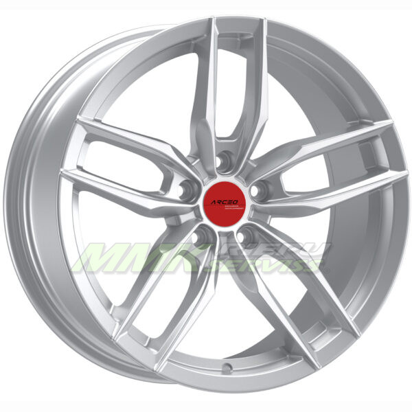 R18X8.5 5X112 ET37 73.1 ARCEO MADRID Silver Diamond - Aluminija A riepas