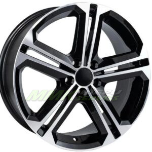 R16X6.5 5X112 ET35 57.1 EMR W7614 Deep Black Diamond Gloss - Aluminija A riepas