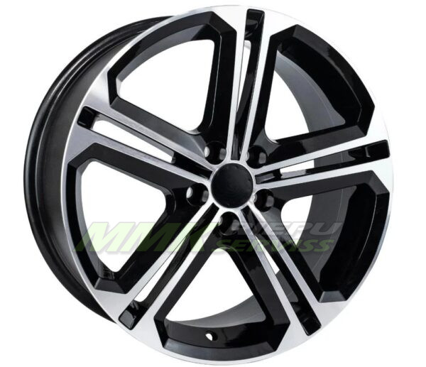R16X6.5 5X112 ET35 57.1 EMR W7614 Deep Black Diamond Gloss - Aluminija A riepas