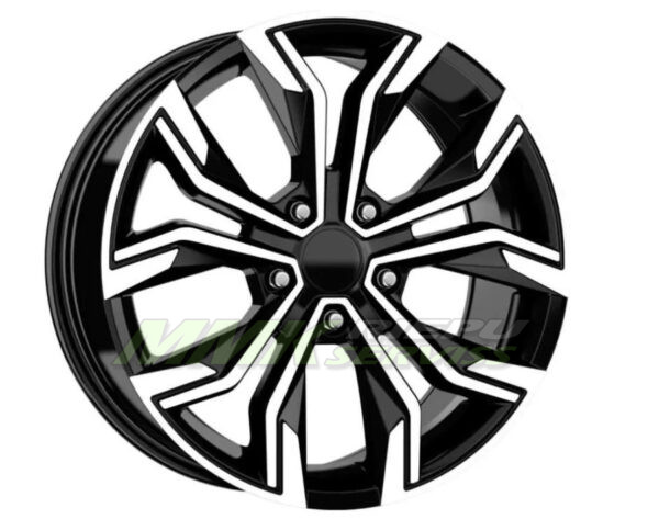 R16X6.5 5X114.3 ET35 73.1 EMR W7618 Deep Black Diamond Gloss - Aluminija A riepas