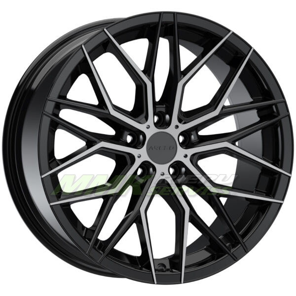 R19X8.5 5X108 ET40 73.1 ARCEO VALENCIA Black Diamond - Aluminija A riepas