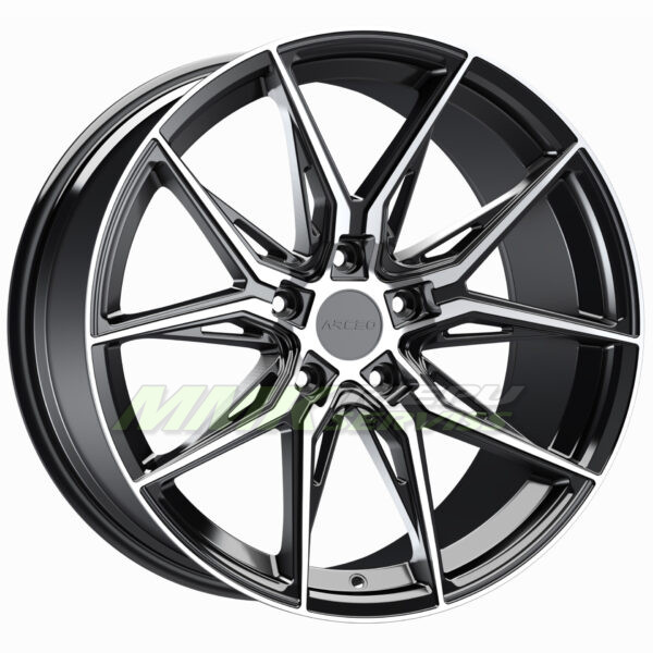 R19X8.5 5X120 ET33 72.6 ARCEO MARSEILLE Black Diamond - Aluminija A riepas