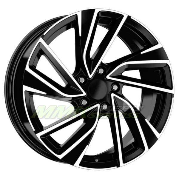 R19X8 5X112 ET40 57.1 EMR DY729 Black Diamond - Aluminija A riepas
