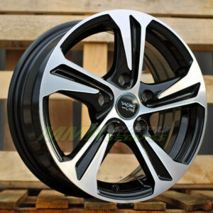 R16X6.5 5X108 ET40 67.1 B1242 (BK1424) Black Polished (MB) - Aluminija A riepas