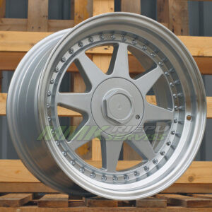 R17X7.5 5X112 ET35 66.6 7905F Silver+Polished Lip (SP) - Aluminija A riepas