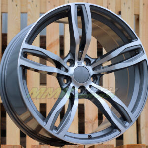 R17X8 5X120 ET30 72.6 E492 (BK5728) Grey Polished (MG) - Aluminija A riepas