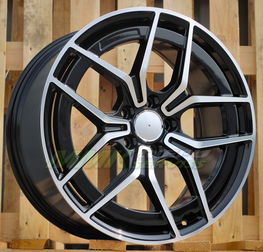 R18X7.5 5X112 ET40 66.6 3S1034 Black Polished (MB) - Aluminija A riepas