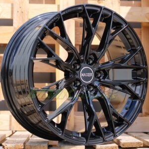 R18X8 5X108 ET40 67.1 HX042 (A5871) Black (BL) HAXER - Aluminija A riepas