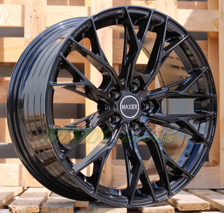 R18X8 5X108 ET40 67.1 HX042 (A5871) Black (BL) HAXER - Aluminija A riepas