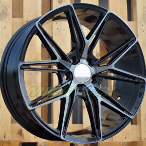 R18X8 5X114.3 ET40 73.1 Y0036 Black+Tinted Face (BLTF) HAXER - Aluminija A riepas