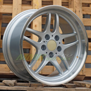 R18X8 5X120 ET13 74.1 FBX121 (B2055-FF) Silver+Polished Lip (SP) - Aluminija A riepas