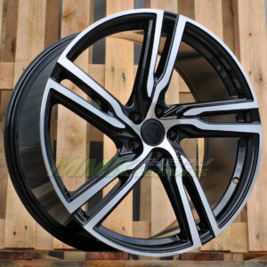 R19X8 5X108 ET45 63.3 FE161 (IN5356) Black Polished Half Matt (MBHM) VOLVO - Aluminija A riepas