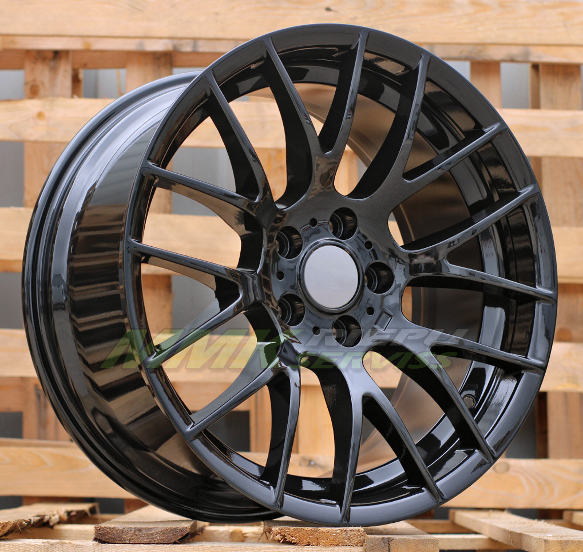 R19X9.5 5X120 ET38 72.6 BY956 Black (BL) - Aluminija A riepas