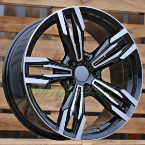 R19X9.5 5X120 ET38 72.6 BY983 Black Polished (MB) - Aluminija A riepas