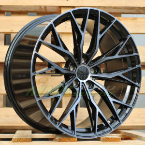 R20X8.5 5X120 ET33 72.6 HX042 (IN0387) Black+Tinted Face (BLTF) HAXER - Aluminija A riepas