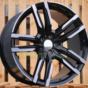 R21X9.5 5X112 ET37 66.6 FE246 Black Polished (MB) - Aluminija A riepas