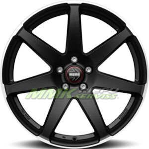 R19X8.5 5X112 ET30 79.5 Momo Seven Matt Black Polished - Aluminija A riepas