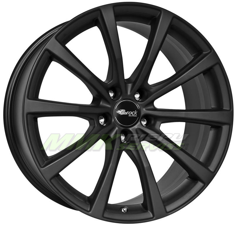 R20X8.5 5X114.3 ET35 64.1 Brock B32 Schwarz Klar Matt (SKM) - Aluminija A riepas