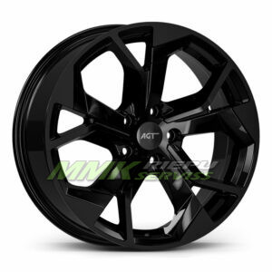R18X8 5X112 ET35 66.5 AGT Wheels 18252 Gloss Black - Aluminija A riepas