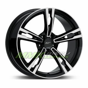 R19X8.5 5X112 ET33 66.6 AGT Wheels 19265-1 Gloss Black Diamond - Aluminija A riepas