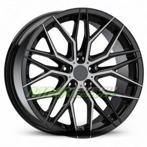 R20X10 5X112 ET40 73.1 AGT Wheels 20141 Gloss Black Diamond - Aluminija A riepas