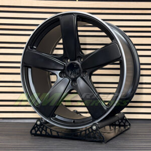 R21X10 5X130 ET50 71.6 FE023 Black Half Matt+Polished Lip (BLHMPL) - Aluminija A riepas