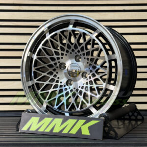 R15X8 4X100 ET25 73.1 LU519 Black Polished (MB) - Aluminija A riepas