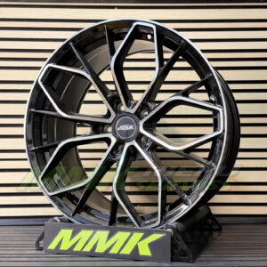 R18X8.5 5X120 ET35 72.6 Venue Rocker Black Polished - Aluminija A riepas