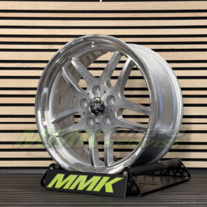 R18X8 5X120 ET20 74.1 A5913 Silver+Polished Lip (SP) - Aluminija A riepas