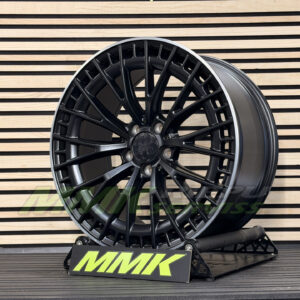 R19X8.5 5X112 ET36 66.6 3S1384 (H3399F) Black Matt+Polished Lip (BMPL) - Aluminija A riepas