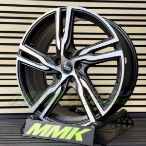 R19X8 5X108 ET45 63.3 FE161 (IN5356) Black Polished Half Matt (MBHM) - Aluminija A riepas