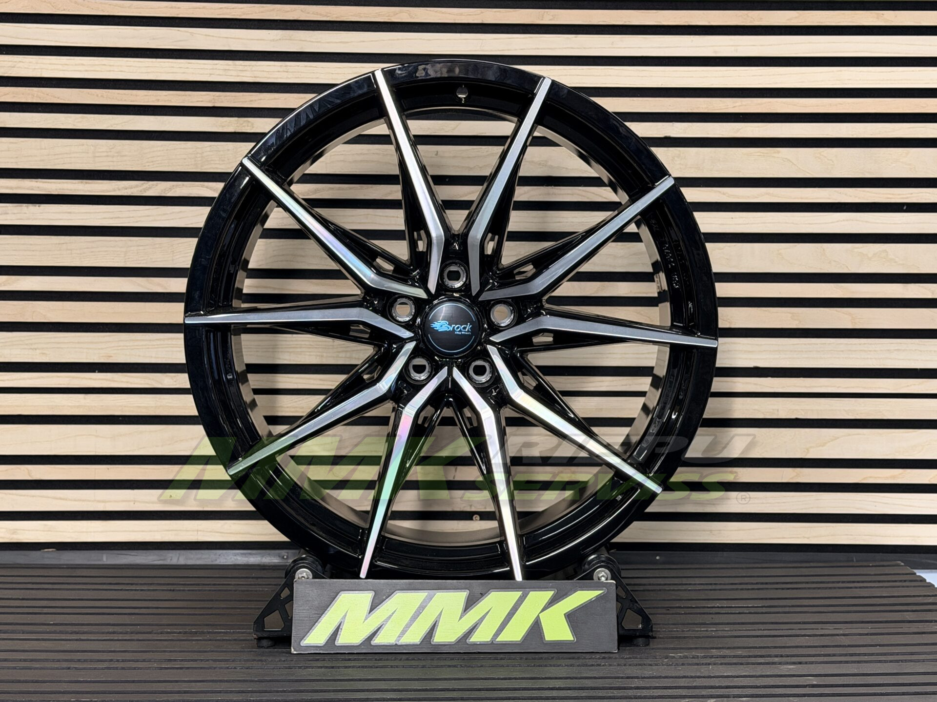 R20X9.5 5X112 ET35 66.6 Brock B42 Schwarz Glanz Voll-Poliert (SGVP) - Aluminija A riepas