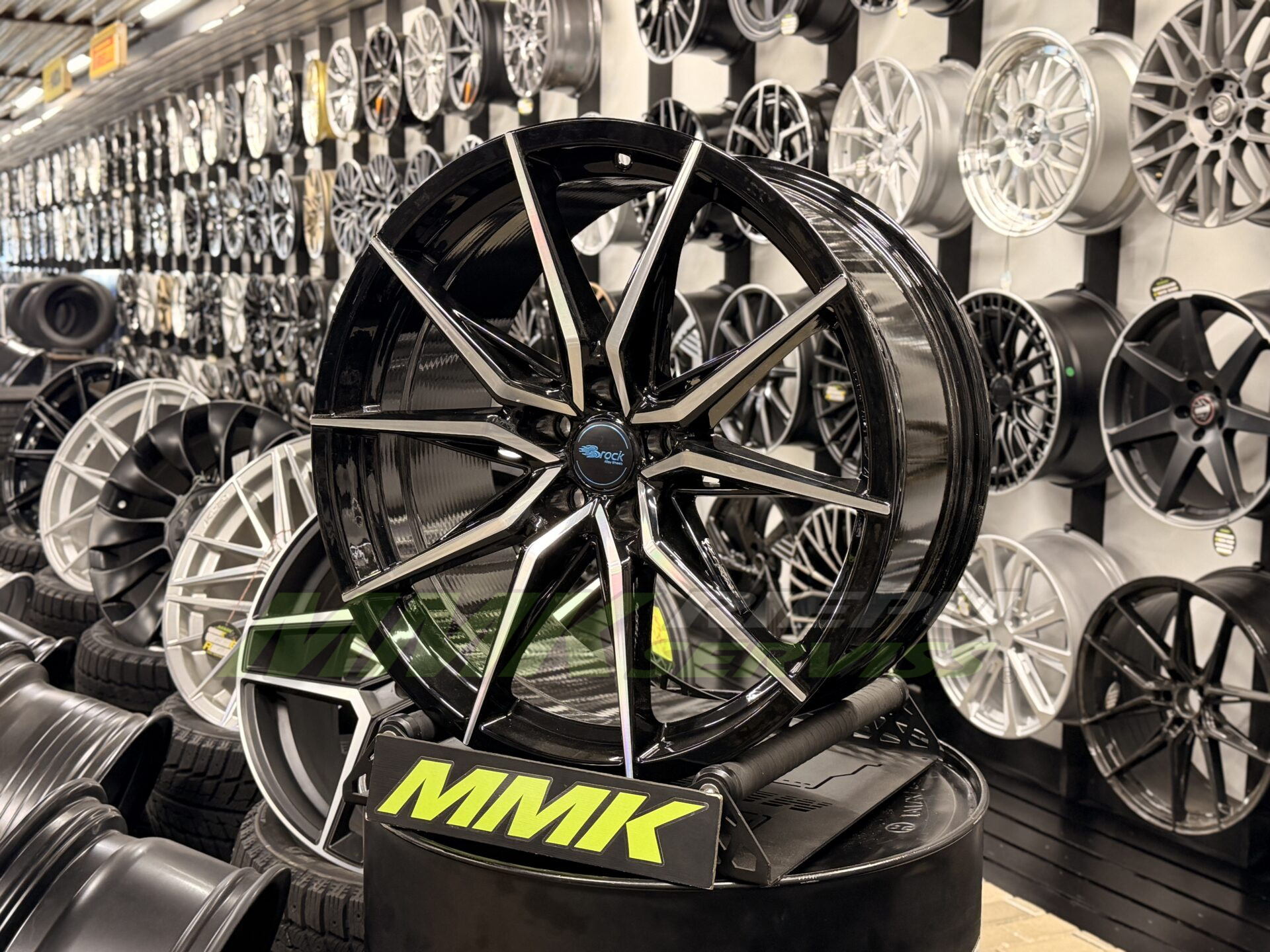 R20X9.5 5X112 ET35 66.6 Brock B42 Schwarz Glanz Voll-Poliert (SGVP) - Aluminija A riepas