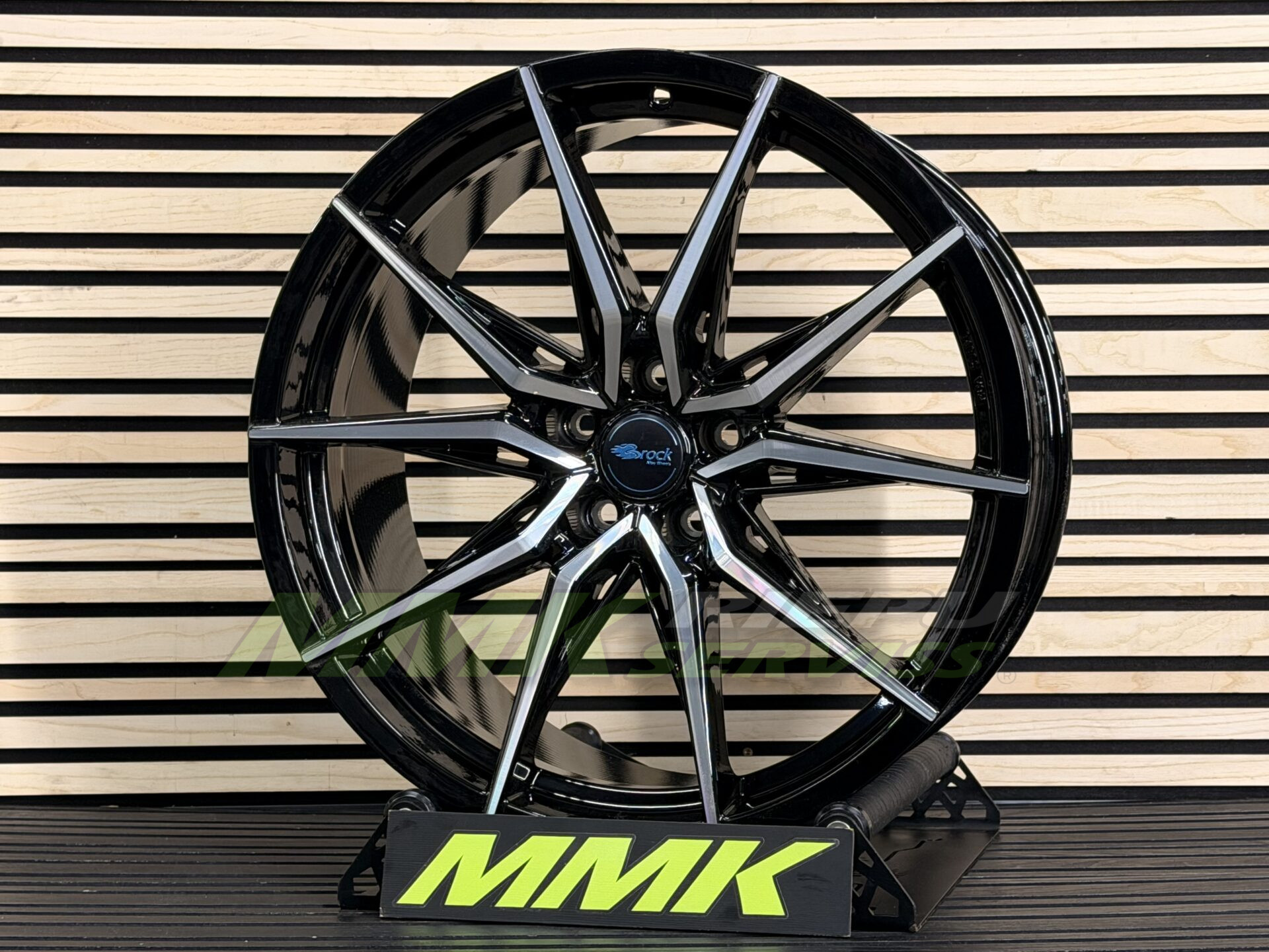 R20X9.5 5X112 ET35 66.6 Brock B42 Schwarz Glanz Voll-Poliert (SGVP) - Aluminija A riepas